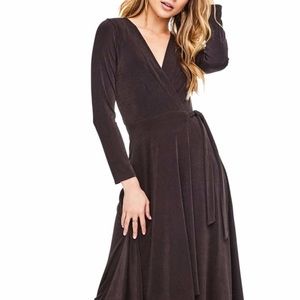 Slinky wrap dress